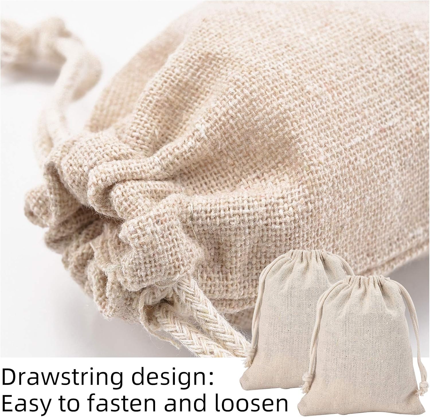 Irich 30pcs Cotton Drawstring Bags (12x15 Cm/4.72x5.91 Inch) - Image 4