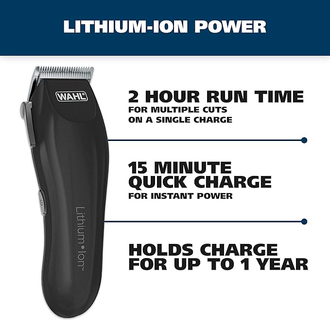 wahl lithium ion cordless haircutting kit 79608