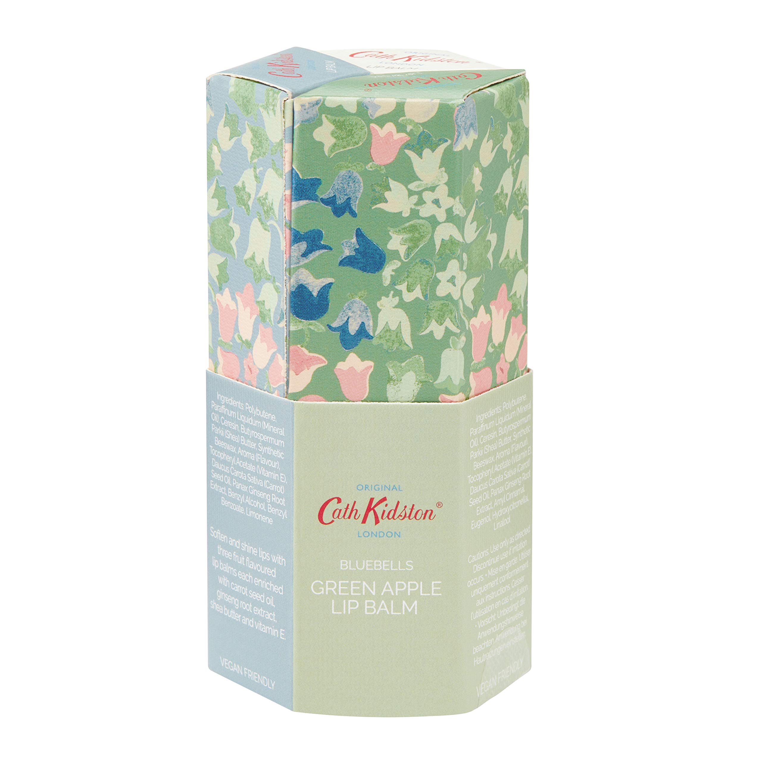 Cath Kidston Assorted Bluebells Lip Balms | Help Lips Feel Soft | Shea Butter, Ginseng Root Extract & Vitamin E | Cruelty Free & Vegan Friendly | 3 x 15ml