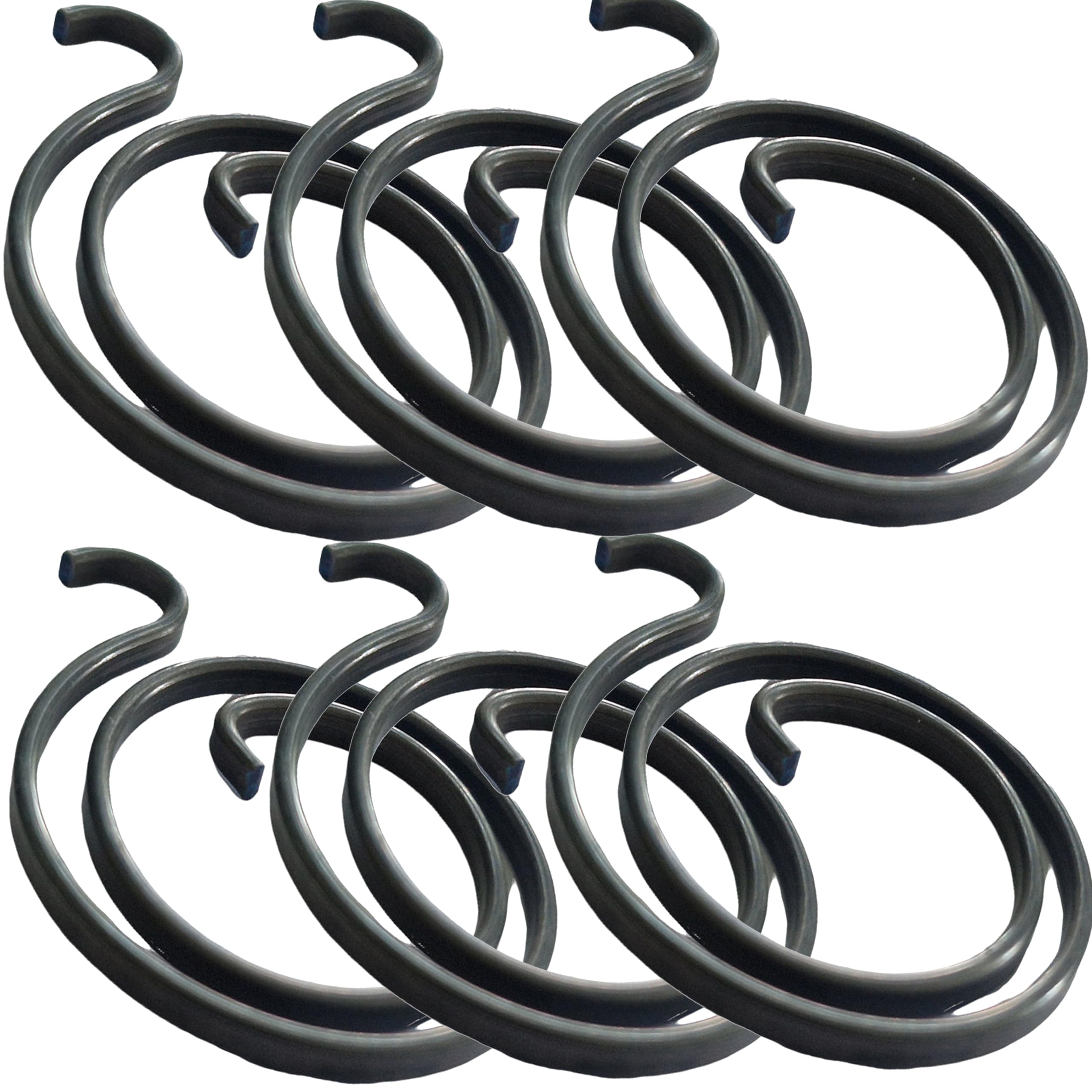Door Handle Spring Set, 1.8mm Thick Metal, 2 Turns, for Interior Doors, Hardware Replacement Parts (6 Springs)