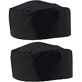LEQC Chef Skull Cap – Adjustable & Breathable Mesh Chef Hats for Men Women Kitchen Cook Cap, Oil-Resistant Chef Works Hat