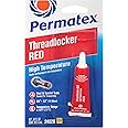 Permatex 24026 High Temperature Threadlocker Red, 6 ml, Pack of 1