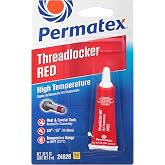 Permatex 24026 High Temperature Threadlocker Red, 6 ml