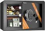 WASJOYE Safe Box 19L Electronic Keypad Safe Cabinet Security Safe with Keys