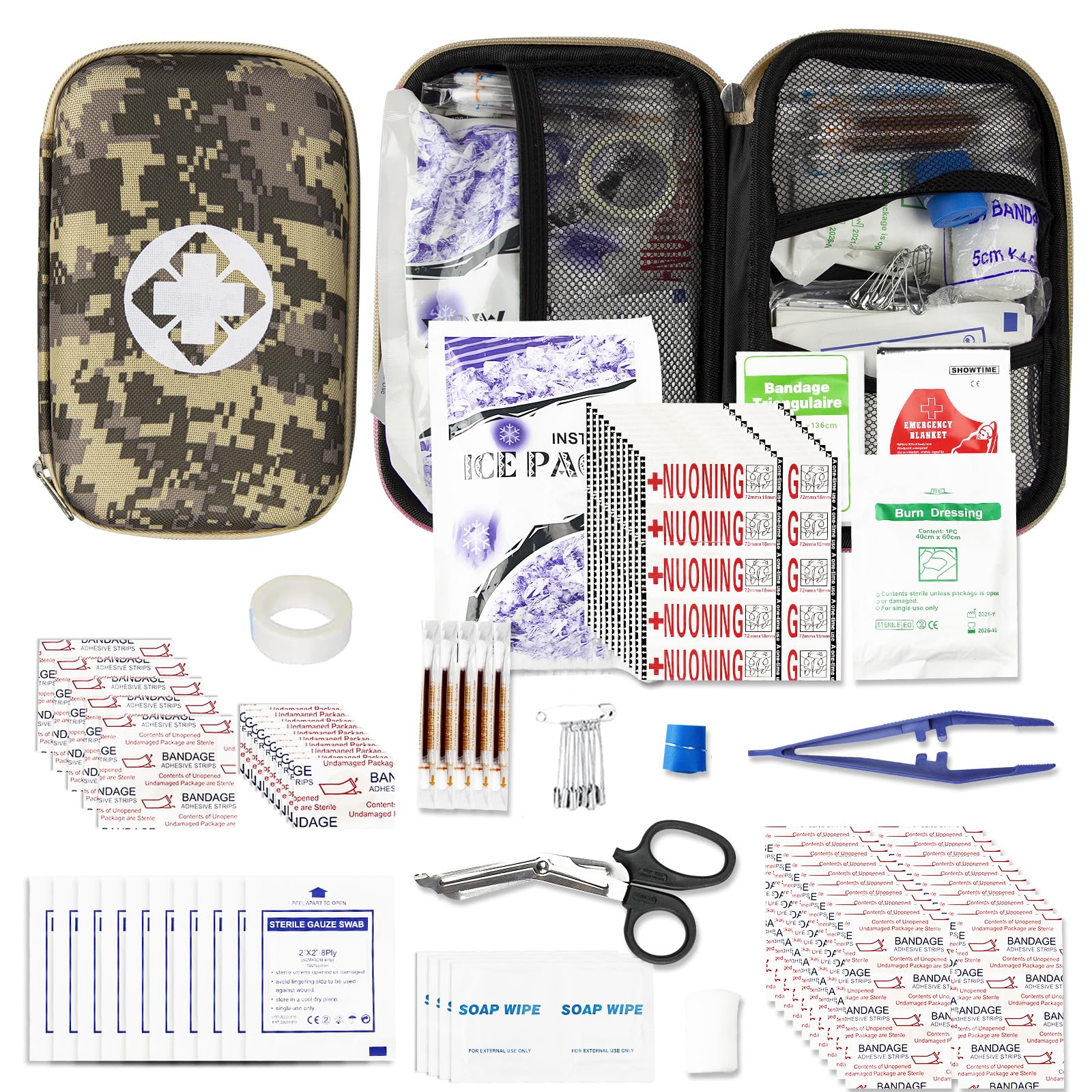 275Pcs Travel First Aid Kits for Car Emergency