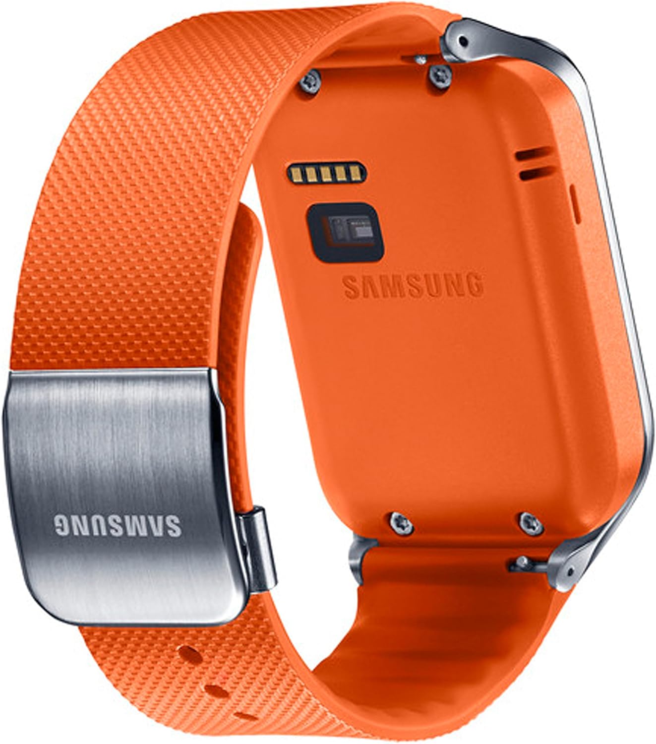 Samsung ET-SR380BOEGWW - Correa estándar para Samsung Galaxy Gear 2/Gear 2 Neo, naranja- Versión Extranjera