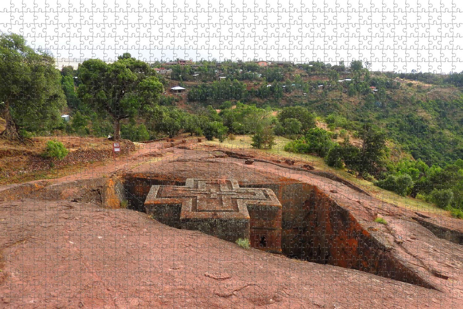Umsufa Ethiopia Lalibela Rock Church Jigsaw Puzzle
