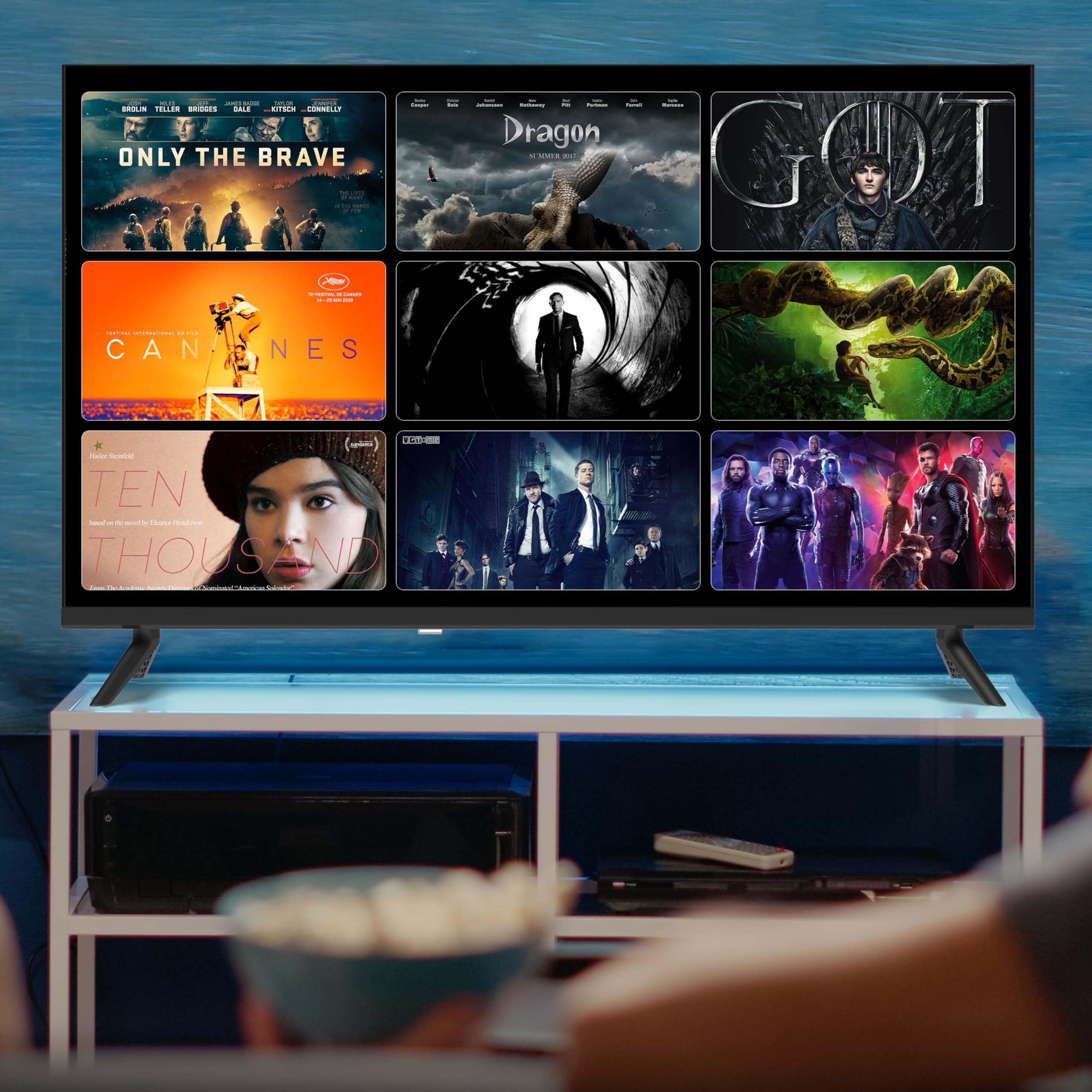 SANSUI 32 Inch TV WebOS 5.0 32” LED TV 720P, Smart TV with Music Card App & Game Optimizer Built-in
