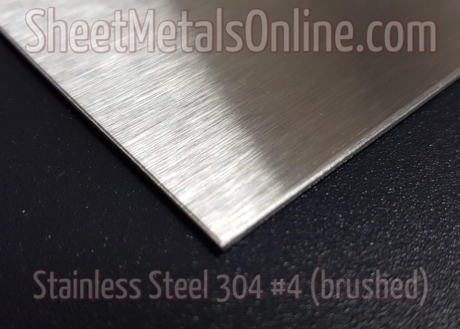 Stainless Steel Sheet Metal 22 Gauge .030" 304 #4 (brushed finish) 12" x 3"