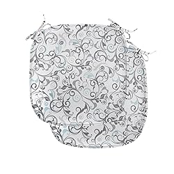 Ambesonne Floral Chair Seating Cushion Set of