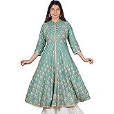 Yash Gallery Women's Rayon Floral Printed Anarkali Kurtis For Summer