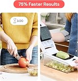 Fullstar 12-in-1 Pro Vegetable Chopper & Mandoline Slicer White view 3