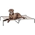 Amazon Basics Cooling Elevated Pet Bed For Dog, X-Large (60.1 x 37.1 x 8.9 Inches), 1 count, Grey