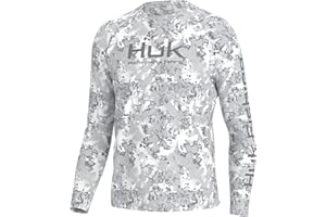 HUK Men's Pursuit Vented Long Sleeve Fishing Shirt (+30 UPF)