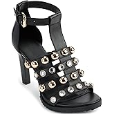 Karl Lagerfeld Paris womens Brexton T Strap Sandal