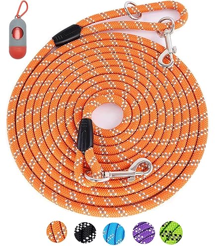 Amazon.com : Extra Long Pet Dog Training Leash - 30Ft/40FT/50FT/66FT Dog  Obedience Recall Leash Basic Lead Backyard Play Pull Back Rope for Medium  and Large Dogs Heavy Duty Nylon Leash : Petall :