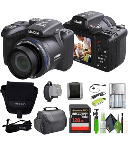 【 maaa 】 Amazon.com : Minolta MN67Z 20MP FHD Wi-Fi Bridge Camera with 67x