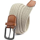 CHAOREN Mens Belt - Braided Stretch Golf Belt for Men 1 3/8"- Gift for Golf Pants Casual Shorts Jeans