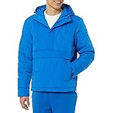 Amazon Essentials Mens Anorak Hooded Quarter-Zip Puffer Coat