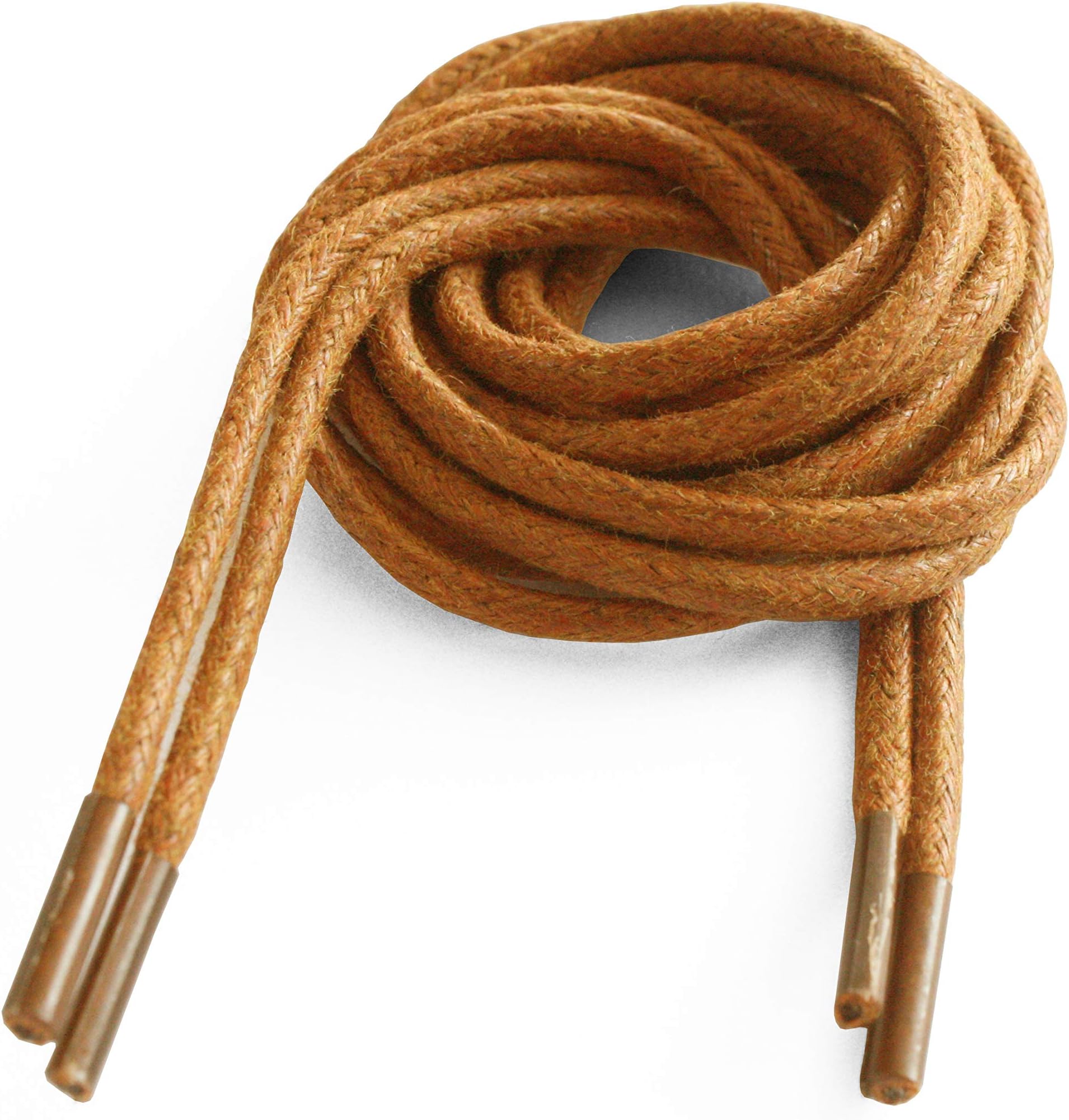 LacestarRound Waxed Cotton 2.5mm Wide Shoelaces 12 Colors 75cm, 100cm, 125cm Long Dress Wax Cord Laces for Brogues Shoes Boot