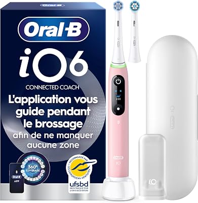 Brosse à Dents Electrique iO 6 avec 1 Brossette de Rechange, Rose