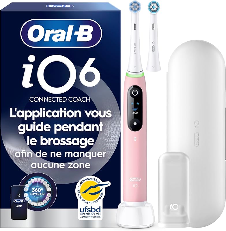 Brosse à Dents Electrique iO 6 avec 1 Brossette de Rechange, Rose