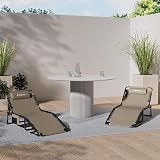 KingCamp Sun Lounger Five-Position Adjustable Backrest Garden Lounger view 2