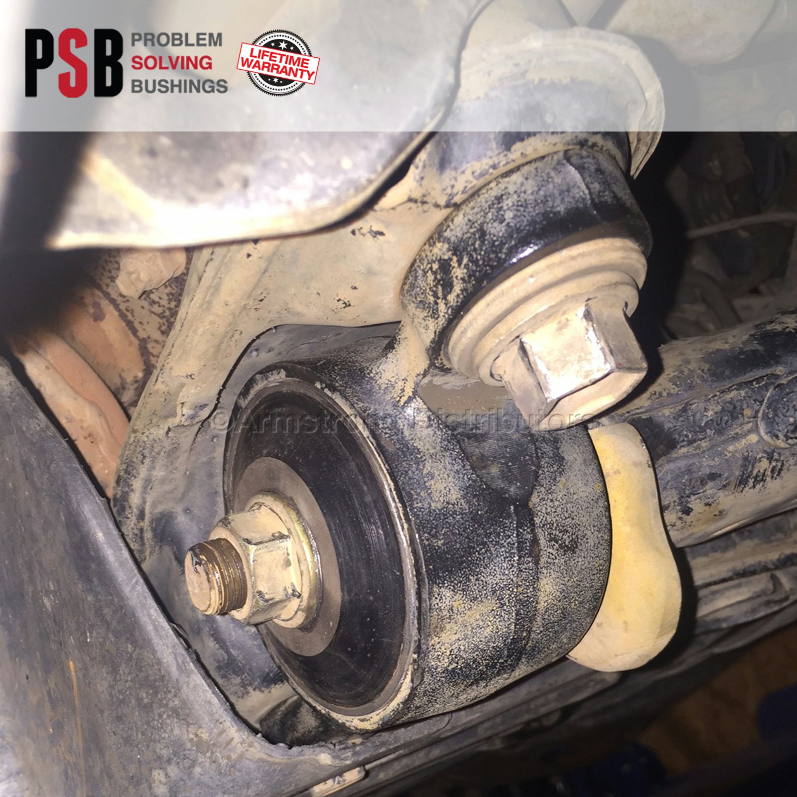 2x Front Lower Control Arm POLYURETHANE Bushing Kit Replacement for