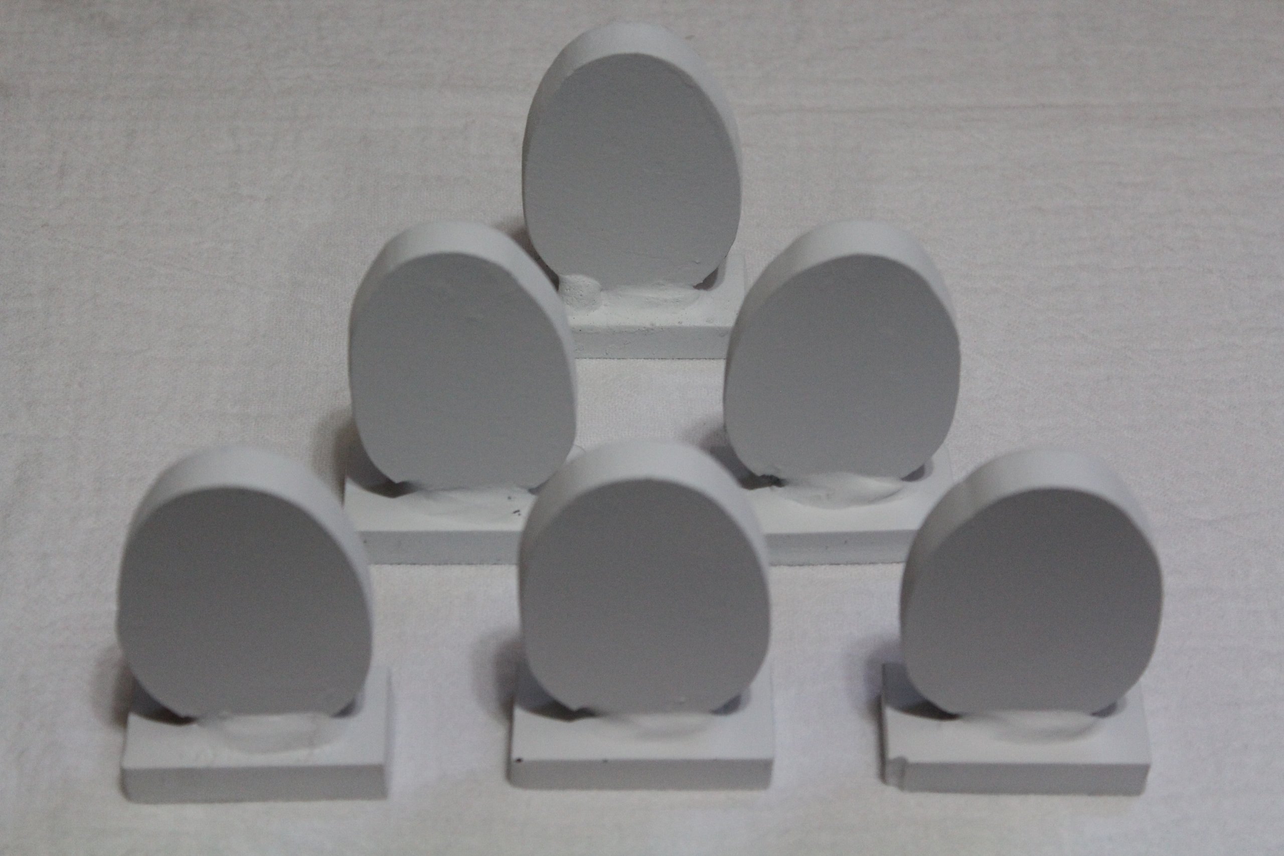 Steel Eggs KNOCKOVER Targets Jeff Bibb Pouches & Horns