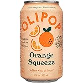 OLIPOP - Orange Squeeze Sparkling Tonic, Healthy Soda, Prebiotic Soft Drink, Aids Digestive Health & Immune Health, With Vita