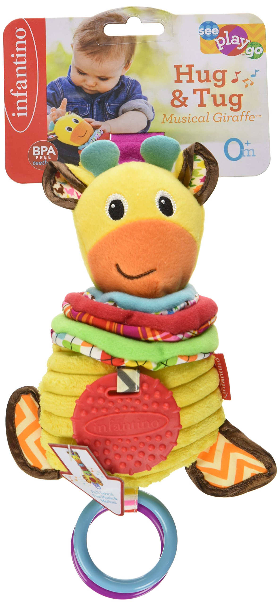 infantino hug and tug musical giraffe