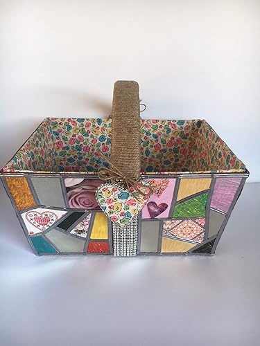 Caja de madera decorada con decoupage y tela: Amazon.es: Handmade