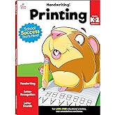 Carson Dellosa K-2 Printing Handwriting Workbook, Writing Book for Kindergarten, 1st and 2nd Grade With Letter Tracing Activities, Classroom or Homeschool Curriculum