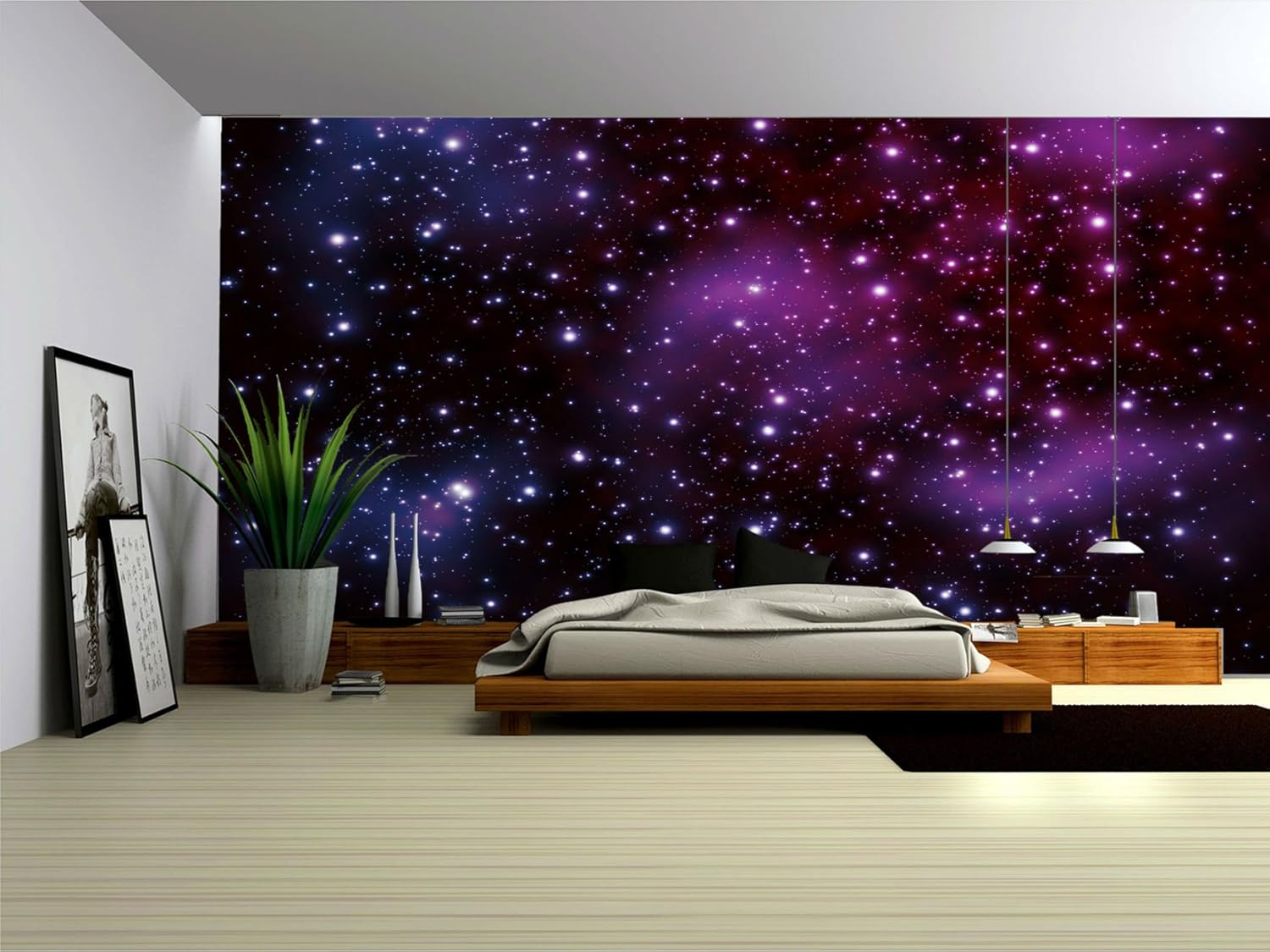 Wallpaper Mural ''GALAXY'' Fleece Photo Wallpaper Wall Murals (177VE) (2. (106x70cm) (WxH) M1