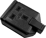 Masterplug Heavy Duty Single Socket Trailing Socket Without Plug and Cable Black view 6