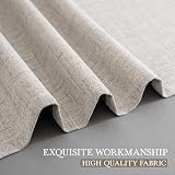 CUCRAF 100% Blackout Curtains 46x54 Off White 2 Panels Thermal Eyelet view 6