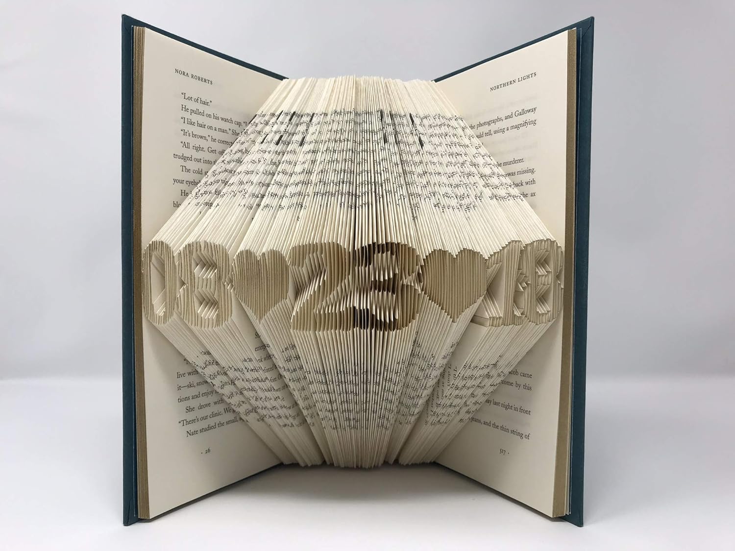 Mixed Media - NiCe Folded Book Art - Amazing Gift for Boyfriend, Girlfriend, Wedding, Anniversary, Birthday, Christmas - Any Special Date
