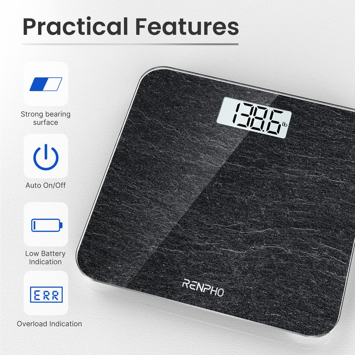 RENPHO Digital Bathroom Scale, Highly Accurate Body Weight Scale With
