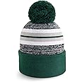 CHOK.LIDS Plain Color Stripe Beanies for Men and Women Soft Acrylic Knit Cuffed Beanie Cap Winter Hat Outdoor