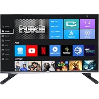 Huidi 80 cm (32 Inches) HD Ready Smart LED TV HD6FS-PRO (Black) (2021 Model) | Frameless Display