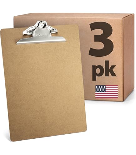 Amazon.com: Charles Leonard Memo Size Masonite Clipboard, Two