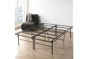Best Price Mattress 18 Inch Metal Platform Beds w/Heavy Duty Steel Slat Mattress Foundation (No Box Spring Needed)