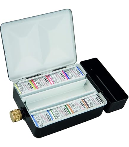 Schmincke - Akademie Aquarell Boîte en carton avec 5 peintures aquarelles fines de couleurs fluo en tubes de 5 ml, 75771097, kit de peinture, couleurs fluorescentes, aquarelles néons