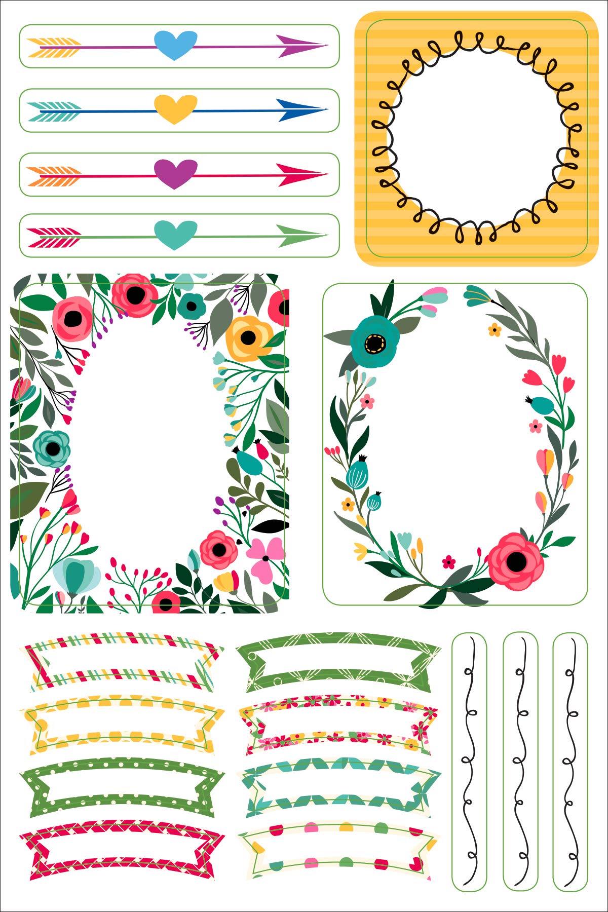Planner Stickers Borders/Frames