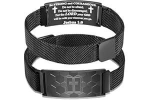 GLEZZA Stocking Stuffers for Boys - Baseball Soccer Football Basketball Bracelet Gifts,Faith Cross Bracelets for Men Baptism First Communion Confirmation Birthday Christmas Gifts for Grandkids,Adjustable Size