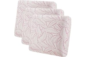 Fuloon Seat Cushion Covers, Stretch Couch Slipcovers Sofa Cushion Protective Solid Chair Slipcovers Washable Suitable for Armchair Loveseat Sofa 3 PC Pink