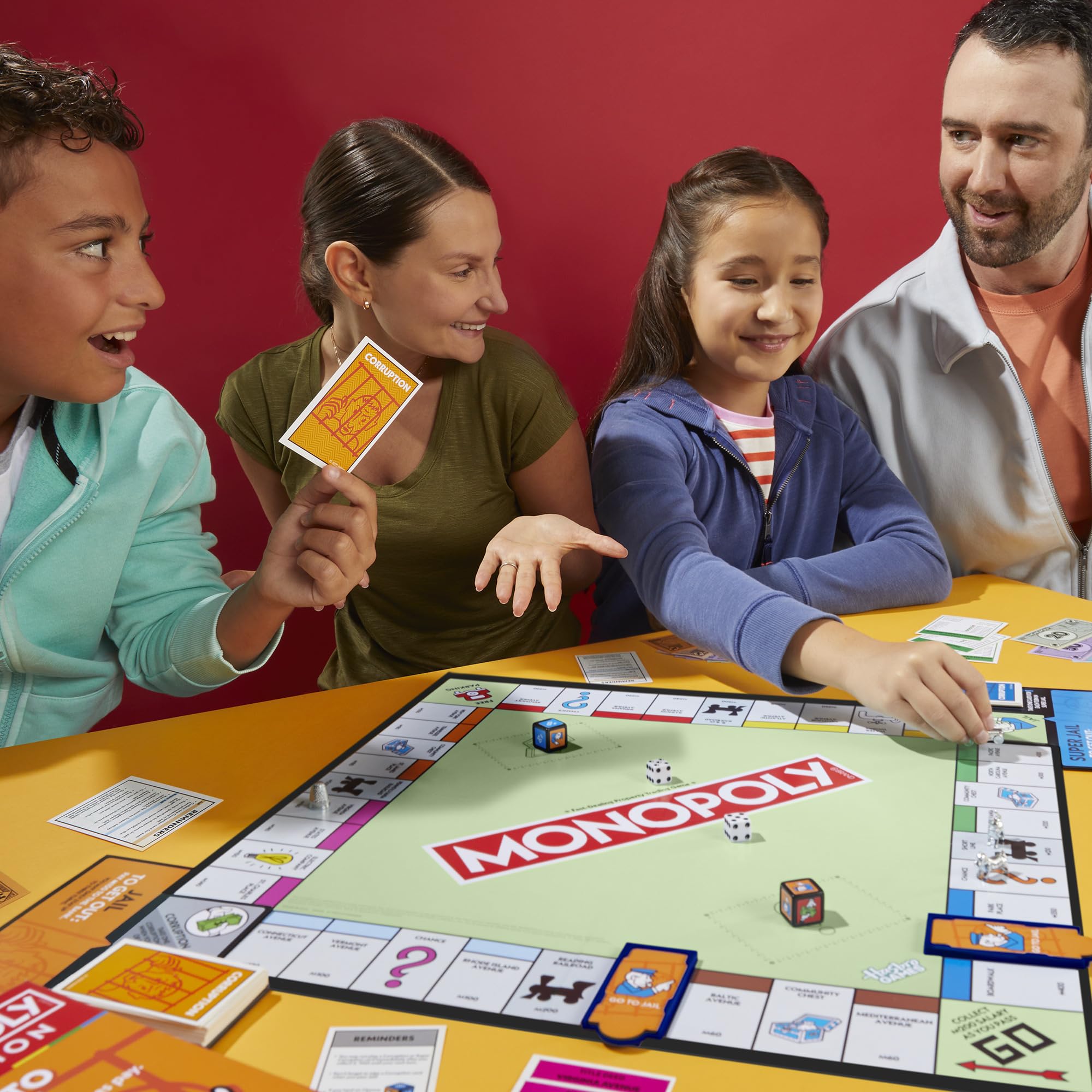 Monopoly Go to Jail Expansion | Add More Fun to Classic Monopoly Game and Play Faster | Ages 8+ | 2-6 Players | 40 Mins. | Family Board Games