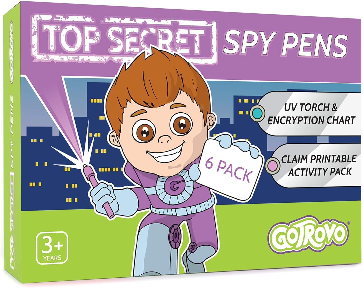 Invisible Ink Spy Pens for Secret Message Fun and Detective Games 6 Pack (Plus 6 Extra Pens Just In Case!)