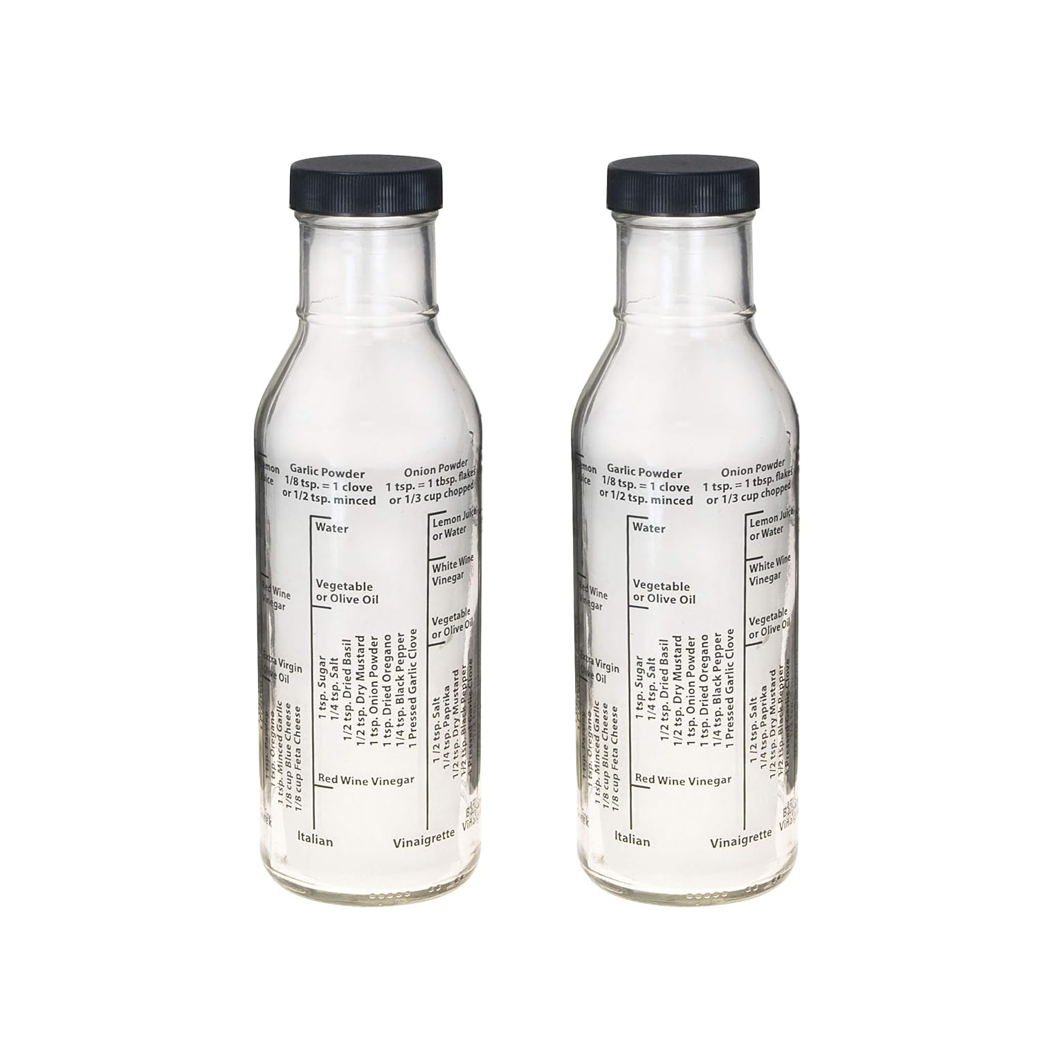 Made in the USA Glass Kolder Salad Dressing Mixer Bottle for Light