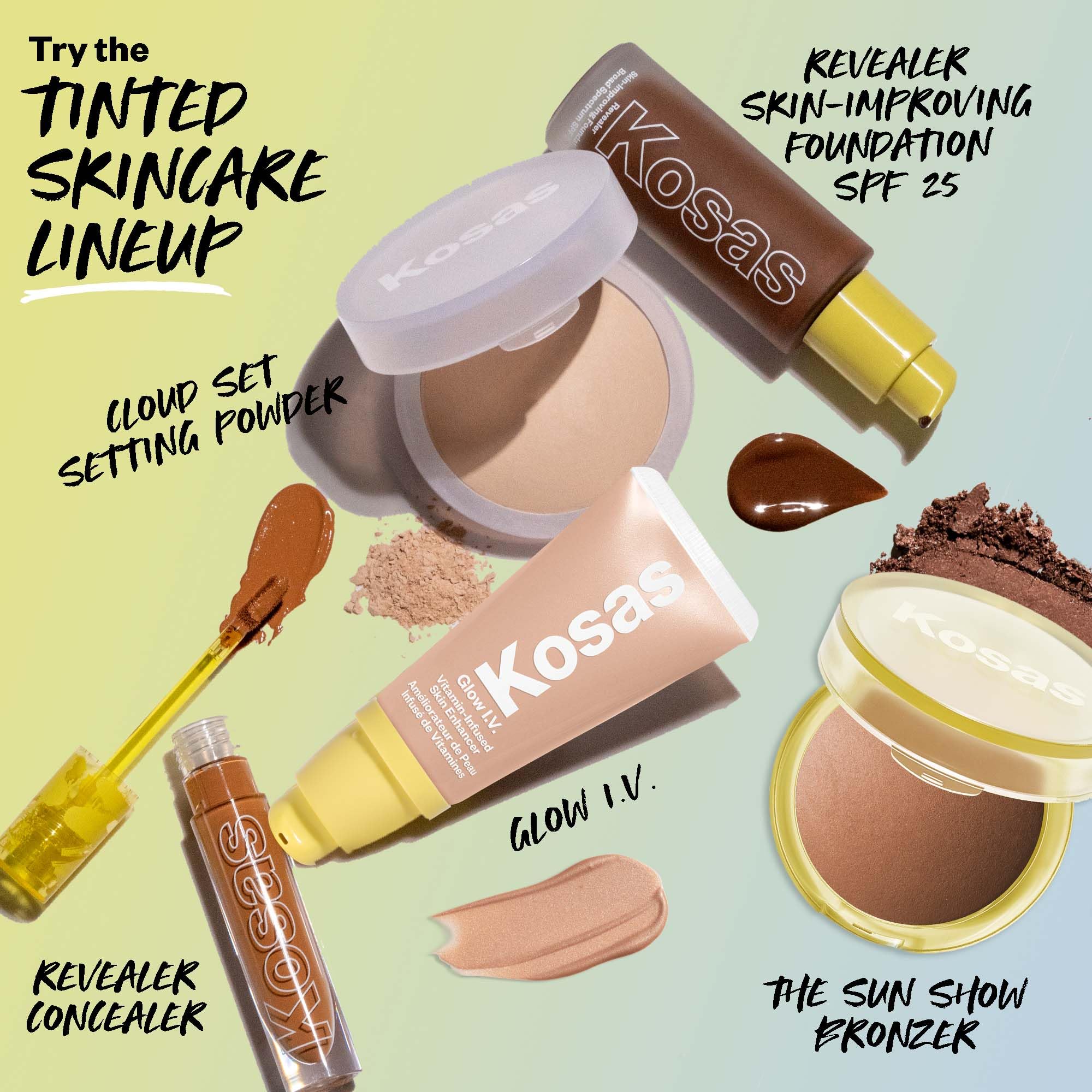 Kosas Sun Show Glowy Warmth Baked Bronzer - Contouring Powder for Cheekbones, Nose & Jawline - Enriched with Concentrated Fatty Acids - Talc-Free, Vegan & Hypoallergenic - Beachy